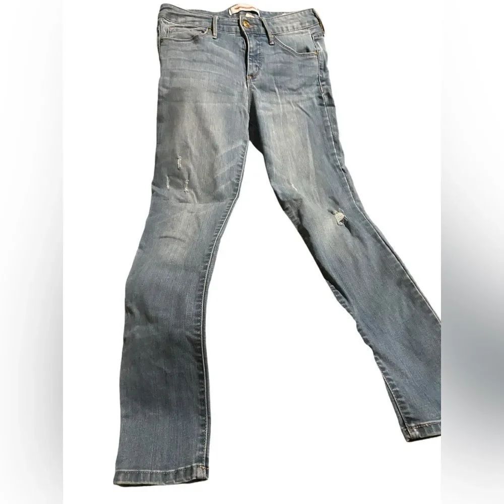 Vintage America wonderland skinny size 6P/28 distressed jeans excellent cond